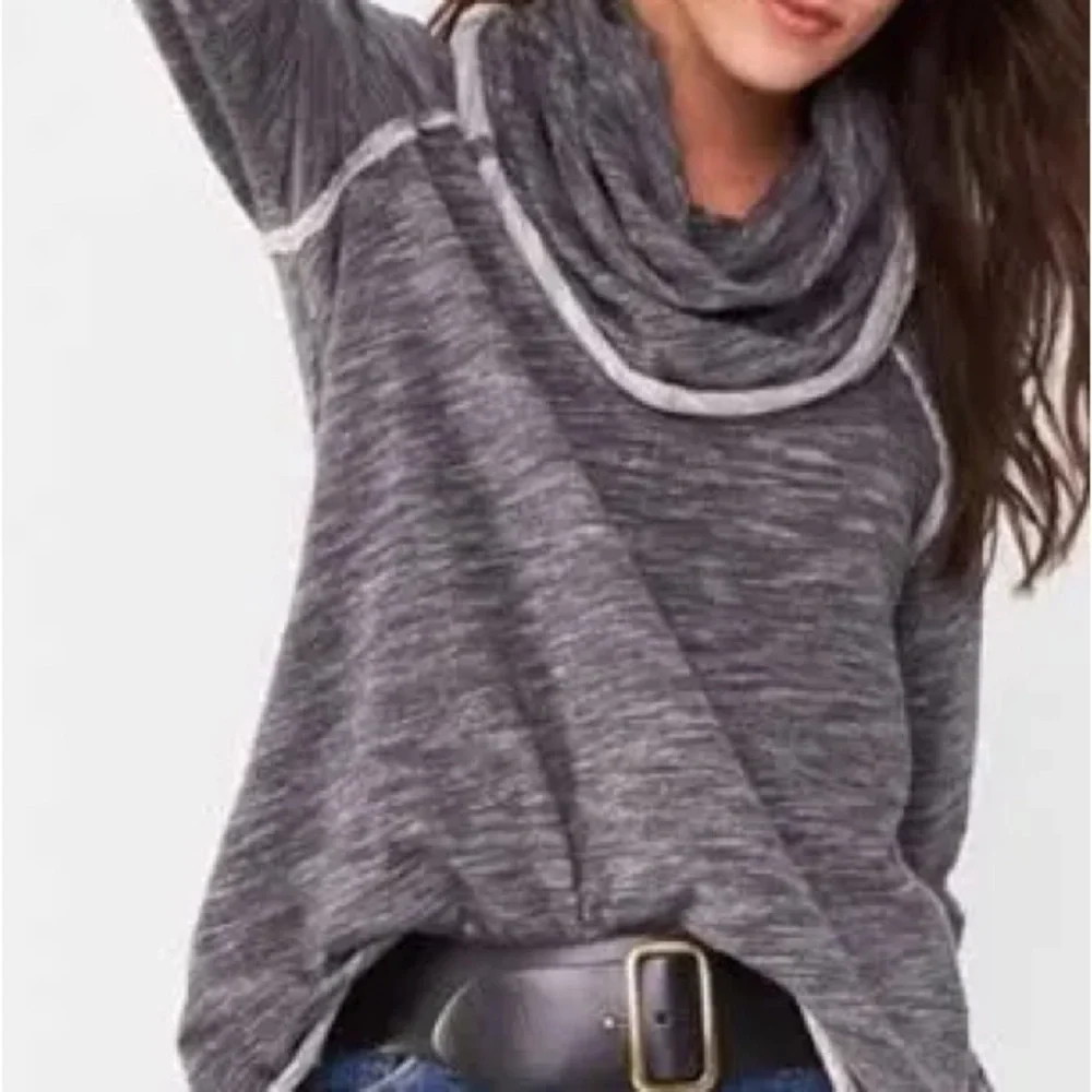 Free People Beach Two Body Cocoon Cowl Neck Top - Picture 2 of 11